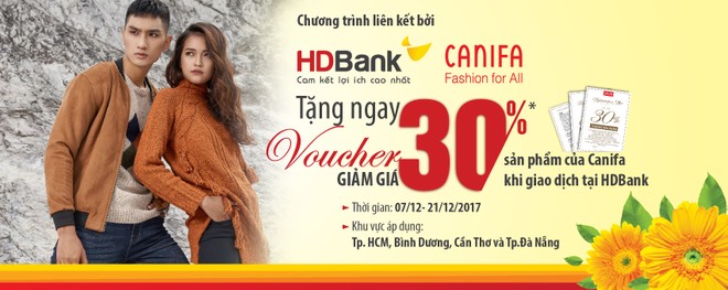  Nhận voucher thời trang khi đến giao dịch tại HDBank