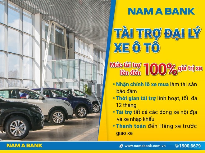 Nam A Bank tài trợ vốn cho đại lý xe ô tô