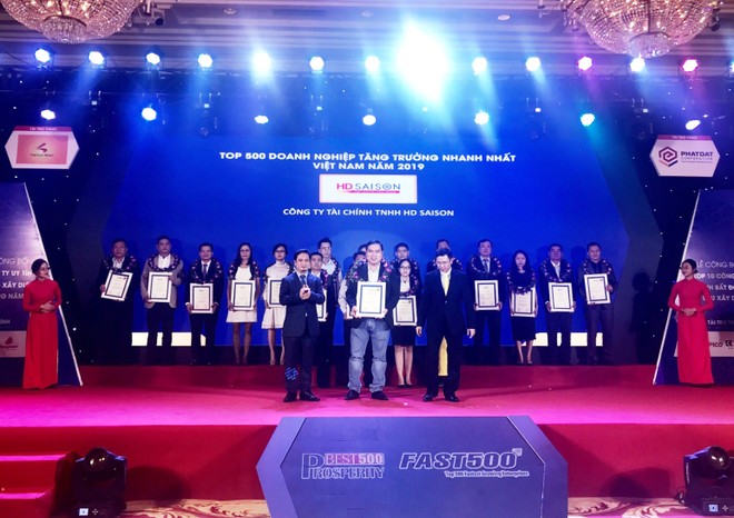 HD SAISON xếp hạng 39 trong Top 500 doanh nghiệp tăng trưởng nhanh nhất Việt Nam