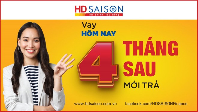 HD SAISON triển khai gói vay tiền mặt với ân hạn thời gian trả nợ thêm 3 tháng cho kỳ đầu tiên.