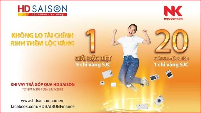 HD SAISON triển khai chương trình khuyến mại cuối năm giúp khách hàng nhận giải thưởng có giá trị