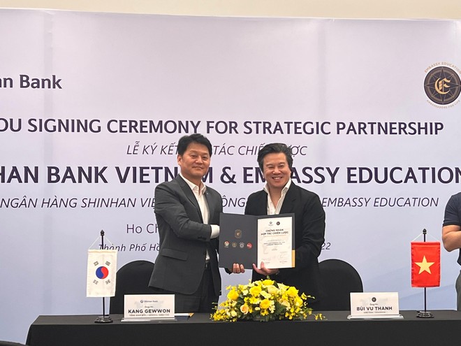 Ngân hàng Shinhan Việt Nam hợp tác hệ sinh thái giáo dục sáng tạo Embassy Education