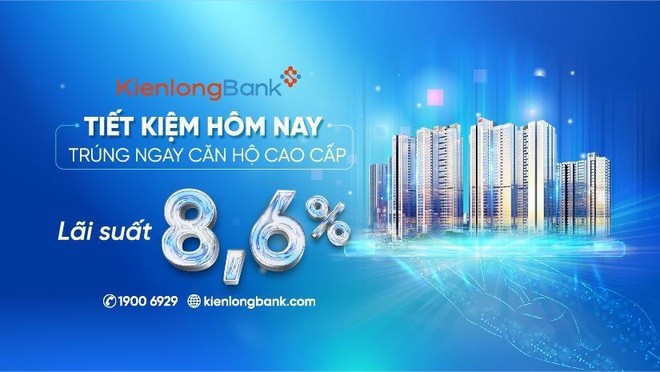 Kienlongbank tiếp tục tăng lãi suất tiền gửi tiết kiệm 