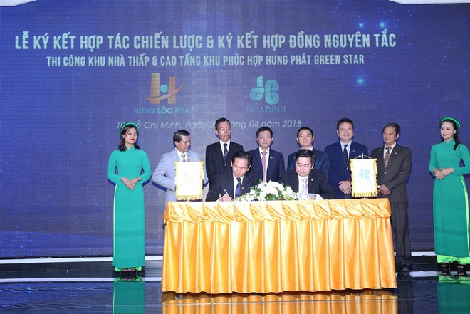 Hòa Bình (HBC) ký kết hợp tác chiến lược với Hưng Lộc Phát   