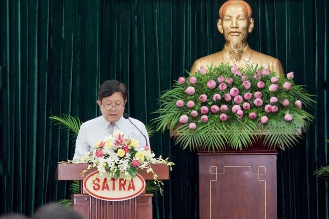 ông Lê Tùng, Chủ tịch HĐQT thành viên Tổng công ty Thương mại Sài Gòn (SATRA).