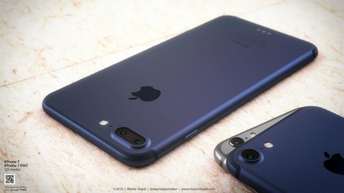 Một ảnh concept về iPhone 7 với màu mới sẫm hơn.