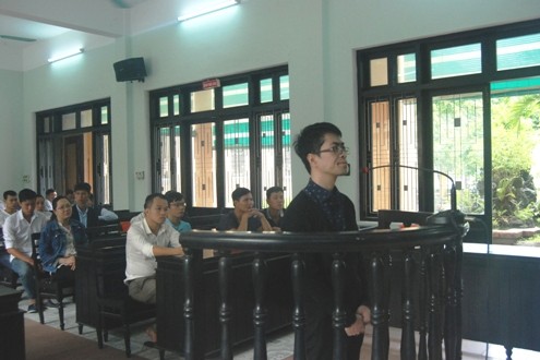 Bị cáo Vũ Việt Dũng tại phiên tòa