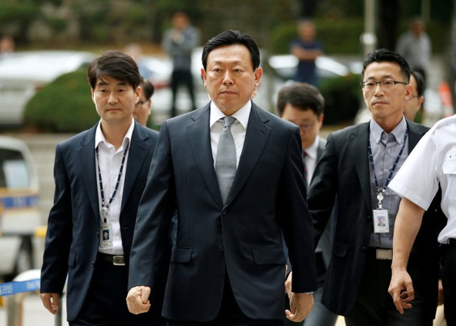 Chủ tịch tập đoàn Lotte, Shin Dong-bin - Ảnh: Reuters