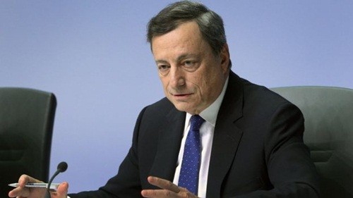 Chủ tịch ECB - Mario Draghi không cho rằng họ đang giảm nới lỏng. Ảnh: AFP