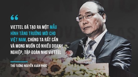 Thủ tướng Nguyễn Xuân Phúc: "Viettel phải bảo vệ thương hiệu của mình như bảo vệ tài sản của quốc gia"