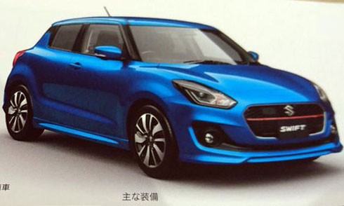Hình ảnh thiết kế trên Suzuki Swift thế hệ mới trên tạp chí. 