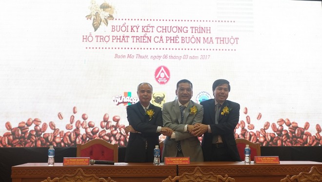 Vinacafé Biên Hòa và Phân bón Bình Điền ký kết chương trình hỗ trợ phát triển Cà phê Buôn Ma Thuột