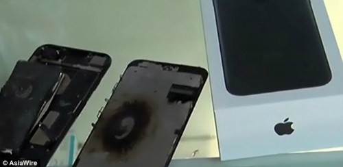 iPhone 7 mới bị nổ ở Trung Quốc trong khi sạc pin.