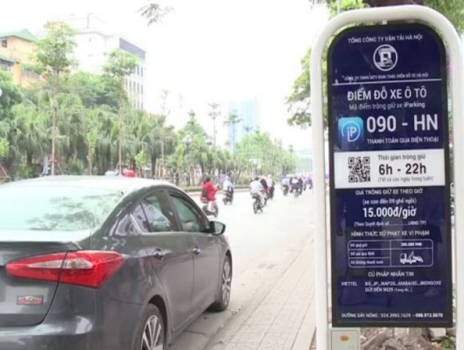Trải nghiệm tìm chỗ đậu ôtô qua ứng dụng điện thoại ở Hà Nội