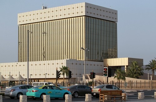Ngân hàng trung ương Qatar ở thủ đô Doha. Ảnh: Reuters.