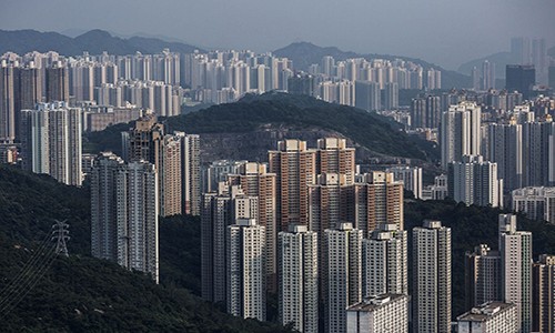 Theo Centaline Property Agency, giá nhà đất Hong Kong đã tăng 9% trong năm nay. Ảnh:Bloomberg