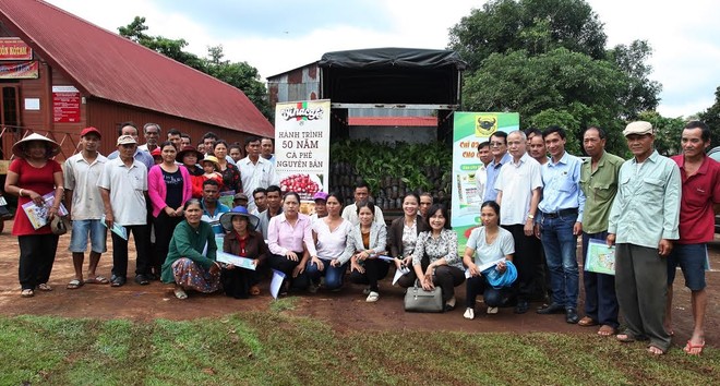 Vinacafé Biên Hòa tổ chức tập huấn thực hiện mô hình sản xuất cà phê và thực hiện tái canh cây cà phê