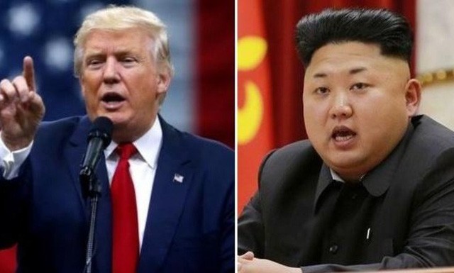 Tổng thống Mỹ Donald Trump (trái) và nhà lãnh đạo Triều Tiên Kim Jong-un (Ảnh: Reuters)
