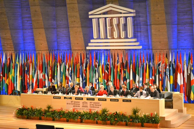 Quang cảnh một phiên họp của UNESCO (Ảnh: Tân Hoa Xã).