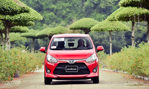Toyota Wigo tại Ninh Bình trong chương trình chạy thử.