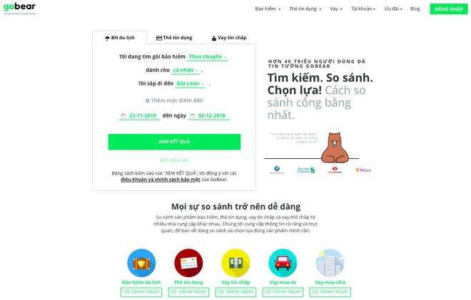 GoBear Việt Nam đã đạt 10 triệu lượt truy cập trên www.gobear.com/vn sau hai năm hoạt động tại Việt Nam.