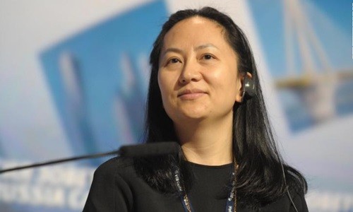 Giám đốc tài chính tập đoàn Huawei Mạnh Vãn Chu. Ảnh: AP.