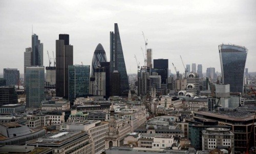 Một góc thủ đô London (Anh) - trung tâm tài chính của châu Âu. Ảnh: Reuters