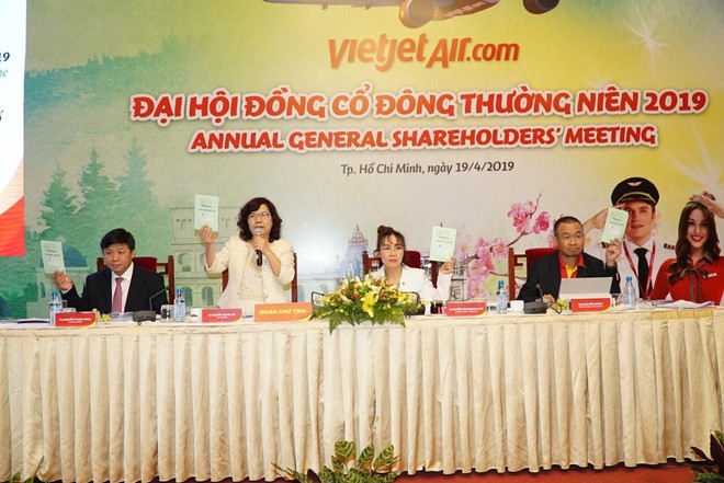 ĐHCĐ Vietjet: Năm 2019 tăng trưởng mạnh doanh thu vận tải hàng không, tiếp tục mở rộng mạng bay quốc tế