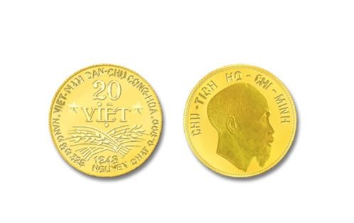 Đồng tiền 20 Việt phiên bản 2019. Ảnh: VT. 