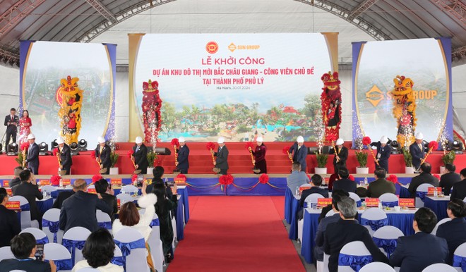 Sun Group khởi công giai đoạn I Tổ hợp dự án Khu đô thị mới Bắc Châu Giang