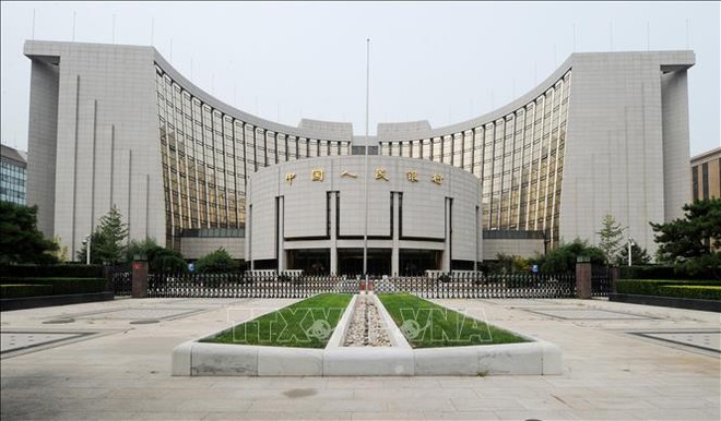 Trụ sở Ngân hàng Nhân dân Trung Quốc (PBoC) tại Bắc Kinh. Ảnh: AFP/TTXVN.