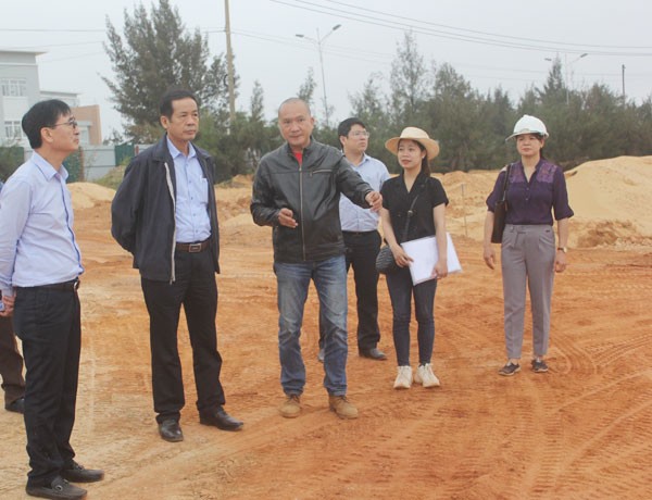 Chủ tịch UBND tỉnh Quảng Bình kiểm tra tiến độ Dự án Khu Du lịch Indochina Quảng Bình Resort của Công ty cổ phần Đông Dương Miền Trung
