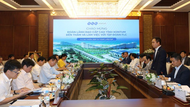 Đoàn công tác tỉnh Kon Tum làm việc với lãnh đạo Tập đoàn FLC.