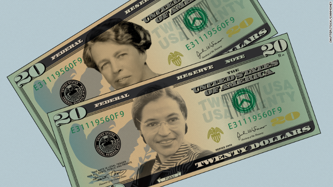 Đề nghị đưa hình phụ nữ lên tờ 20 USD thay hình Tổng thống Andrew Jackson