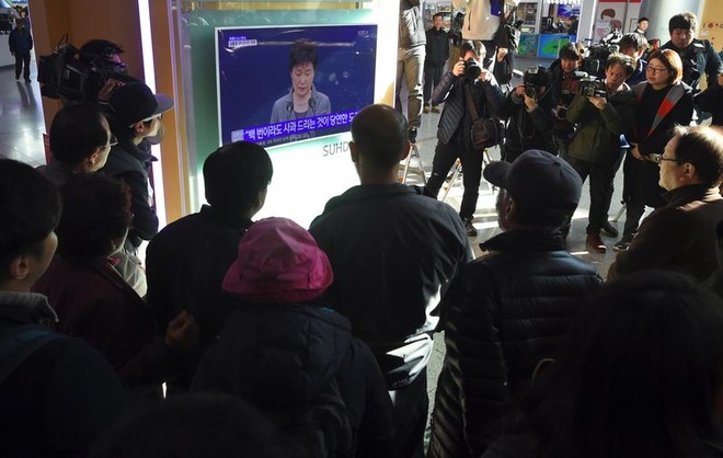 Tổng thống Hàn Quốc Park Geun-hye xuất hiện trên truyền hình