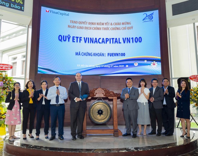 Quỹ ETF Vinacapital VN100 niêm yết chứng chỉ quỹ FUEVN100