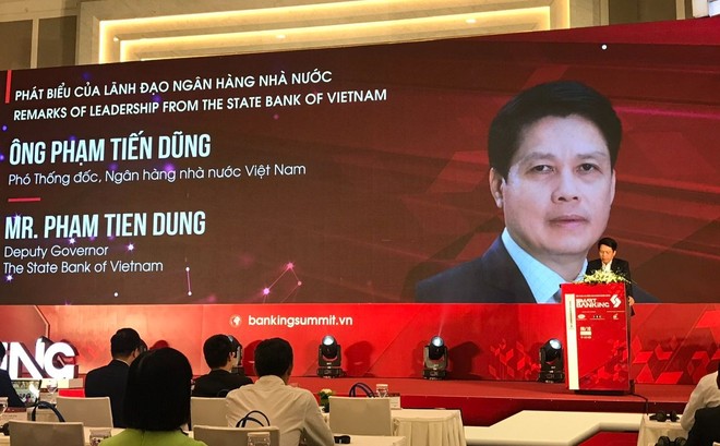 Ông Phạm Tiến Dũng, Phó Thống đốc NHNN Việt Nam phát biểu tại Hội thảo