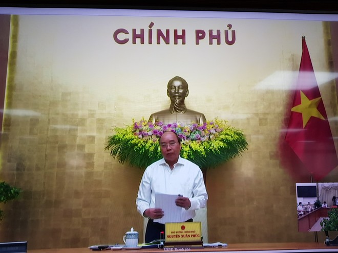 Thủ tướng Chính phủ Nguyễn Xuân Phúc phát biểu tại buổi làm việc