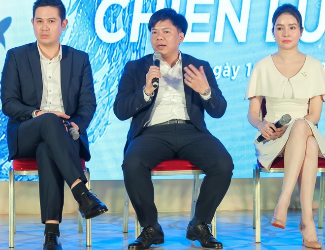 Shark Nguyễn Ngọc Thủy (giữa) đã đầu tư tổng số tiền hơn 74 tỷ đồng vào các startup trong Shark Tank