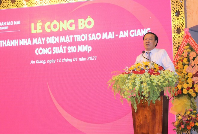 Tập đoàn Sao Mai hoàn thành nhà máy điện mặt trời Sao Mai An Giang hơn 6.000 tỷ đồng