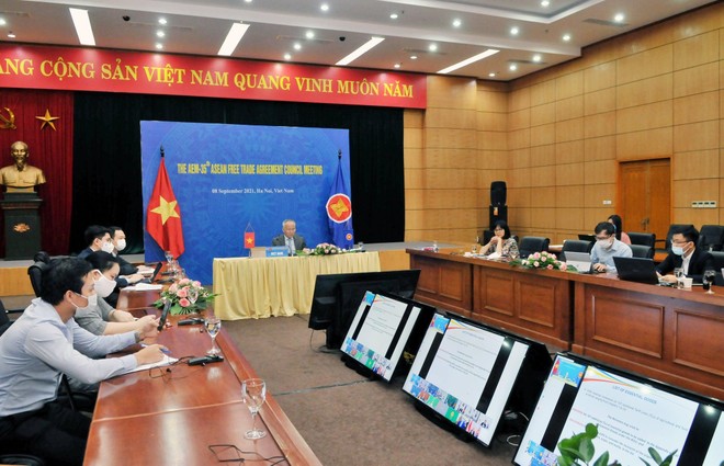 Đoàn Việt Nam tham dự Hội đồng Khu vực mậu dịch tự do ASEAN lần thứ 35 (AFTA 35) theo hình thức trực tuyến