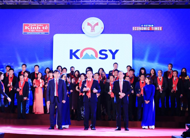 Năm thứ 2 liên tiếp Kosy Group nhận giải  “Thương hiệu mạnh Việt Nam”