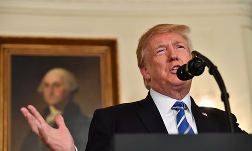Tổng thống Mỹ Donald Trump ngày 15/11 phát biểu tại Nhà Trắng. Ảnh: AFP.