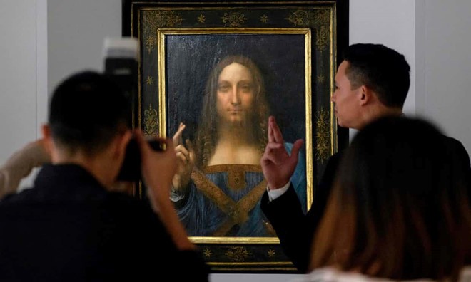 Bức họa "Đấng Cứu thế" của Leonardo da Vinci được bán đấu giá từ ngày 15/11 ở New York, Mỹ