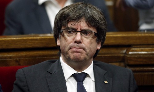 Cựu thủ hiến Catalonia Carles Puigdemont. Ảnh: AFP.