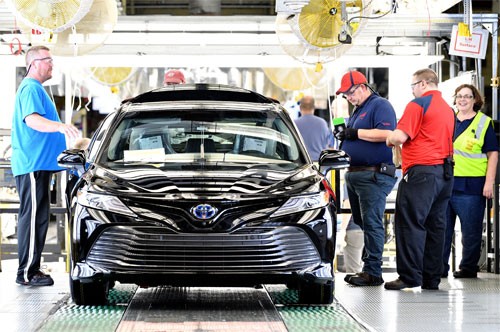 Camry 2018 được sản xuất tại nhà máy của Toyota tại bang Kentucky.