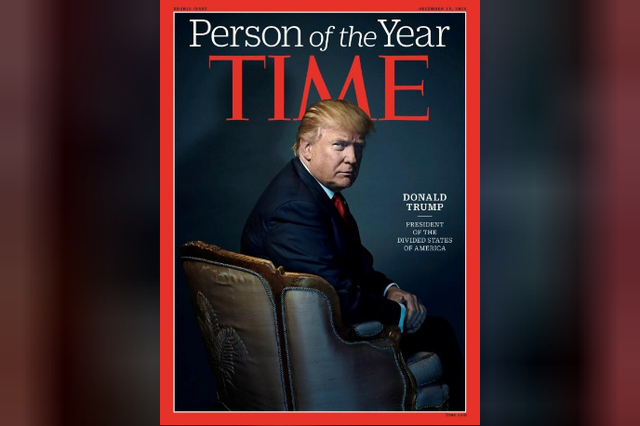 Tổng thống Trump xuất hiện trên bìa tạp chí Time sau khi nhận danh hiệu "Nhân vật của năm" 2016 
