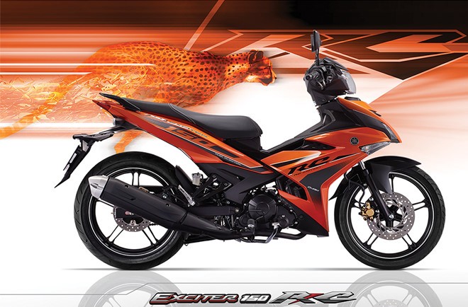 Yamaha Exciter 150 màu cam/đen mới sẽ bán trong tháng 12. Ảnh: Yamaha Trung Tá.