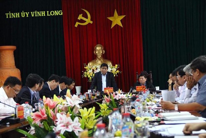 Bộ trưởng Nguyễn Chí Dũng làm việc tại tỉnh Vĩnh Long.