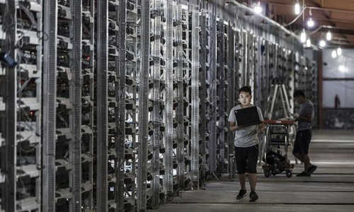 Trung Quốc có nhiều người đào Bitcoin nhất thế giới. Ảnh: Bloomberg